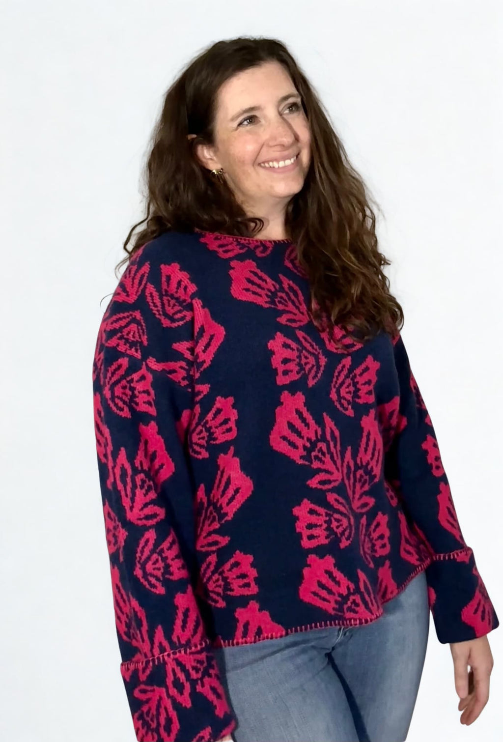 Jacquard Pullover Sweater