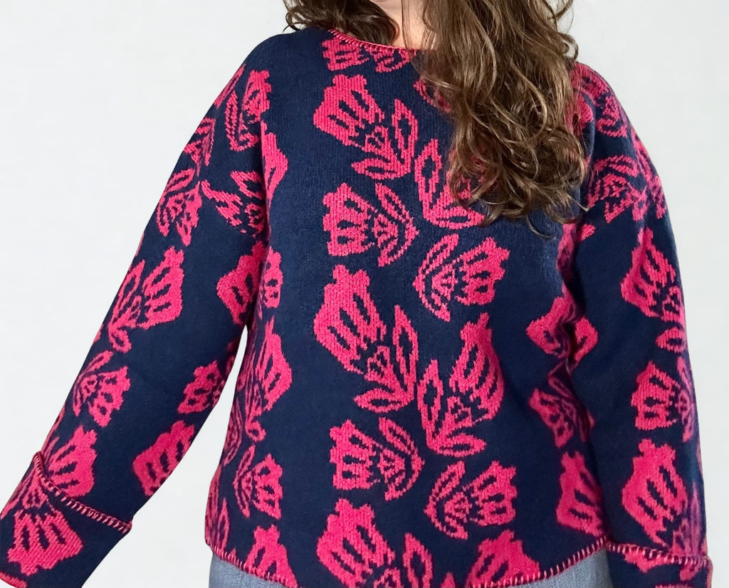 Jacquard Pullover Sweater