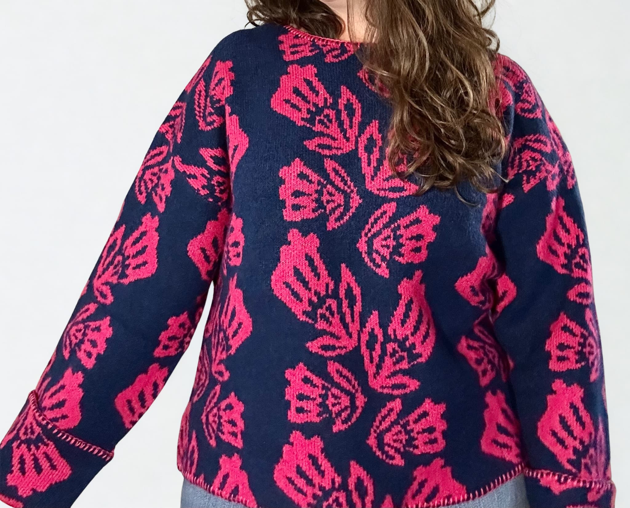 Jacquard Pullover Sweater