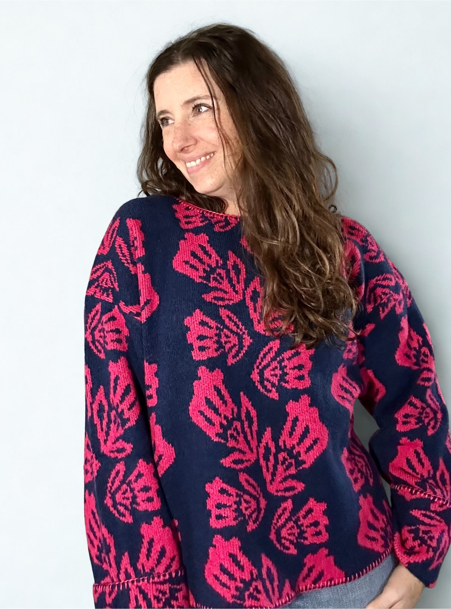 Jacquard Pullover Sweater