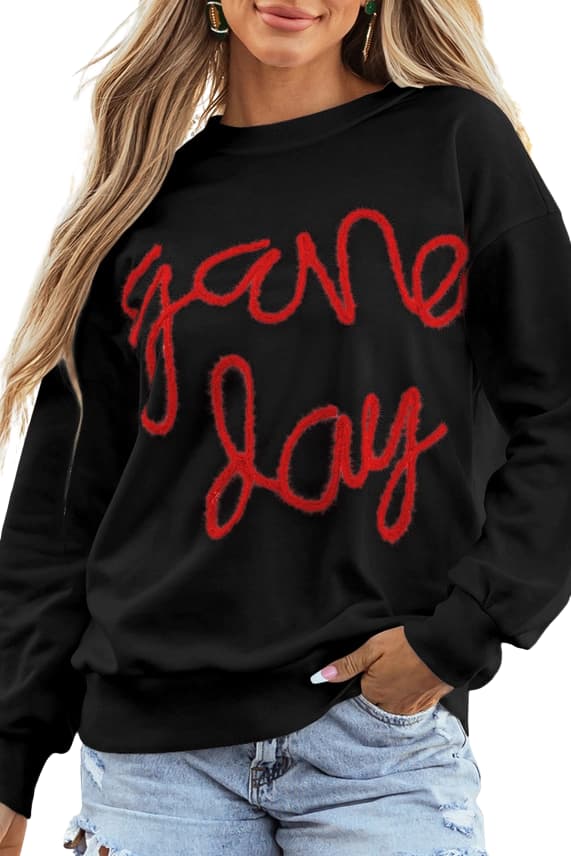 Game Day Drop Shoulder Sweatshirt