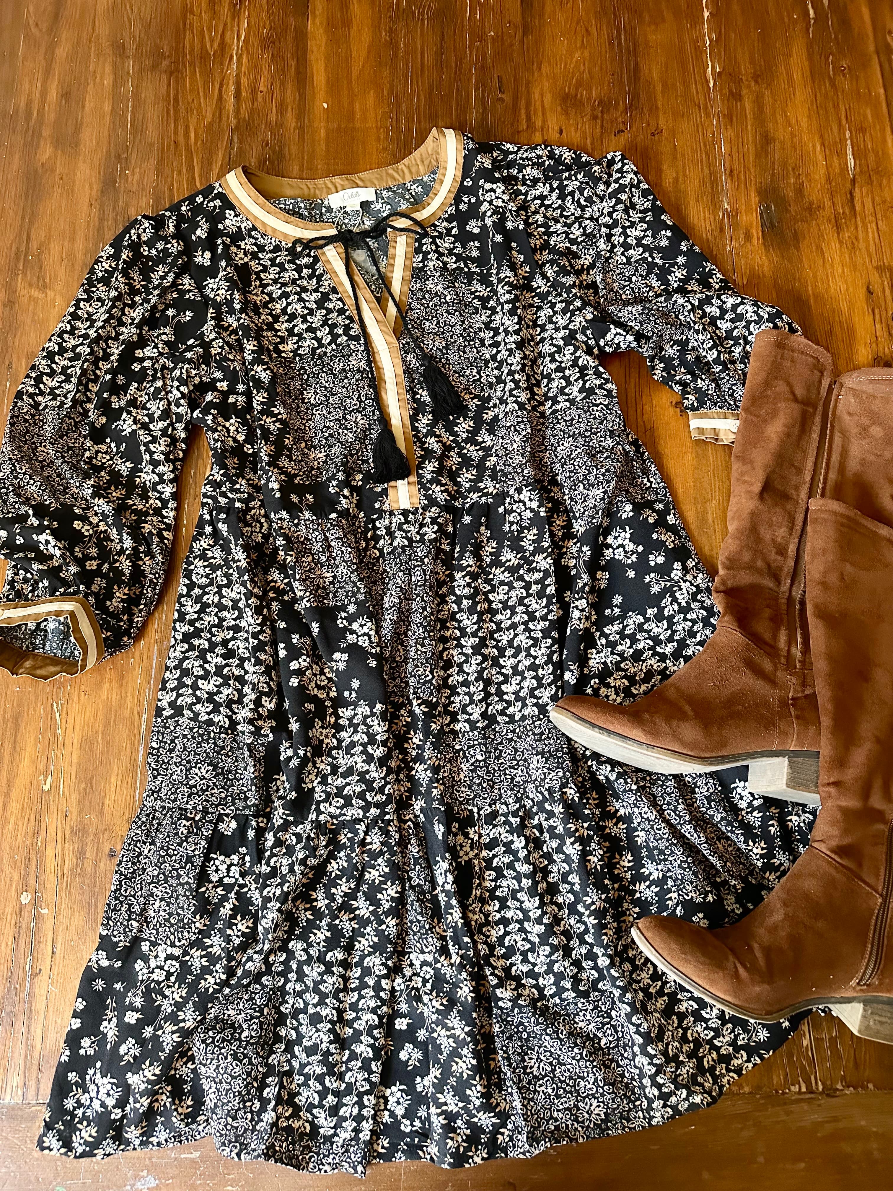 Ditsy Floral Printed Dress
