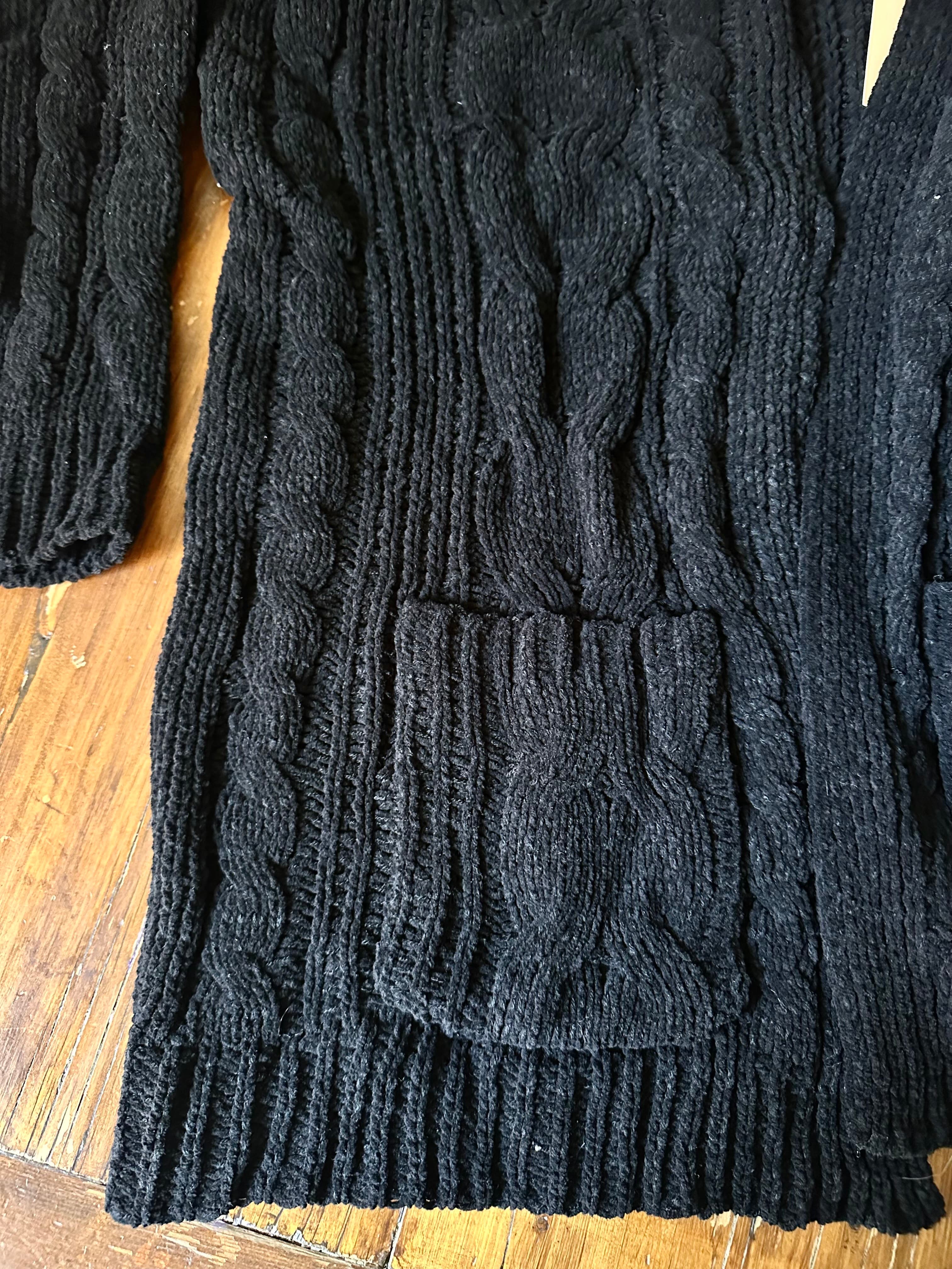 Chunky Cable Knit Open Front Fall Cardigan