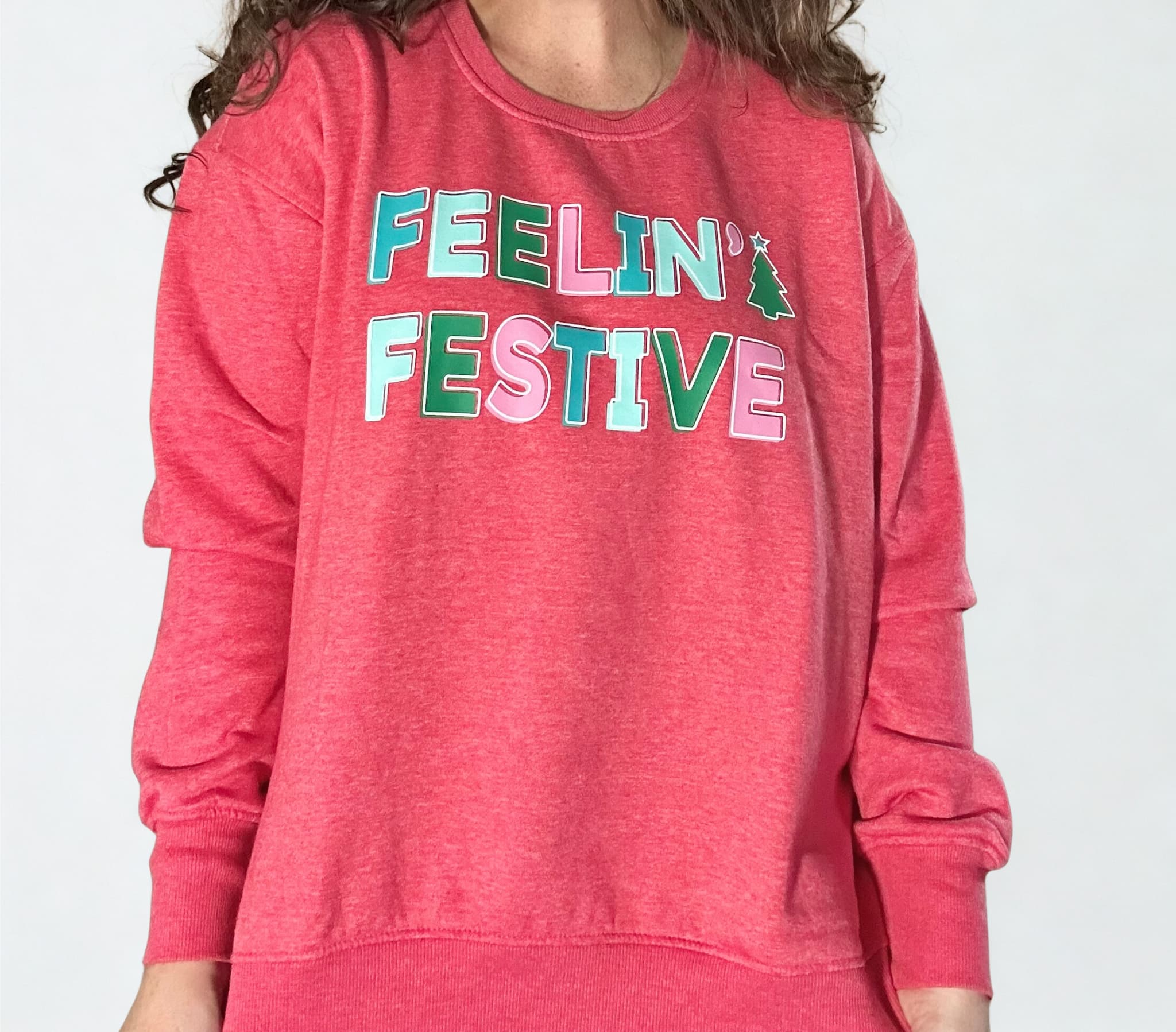 Feelin' Festive Burnout Sweatshirt
