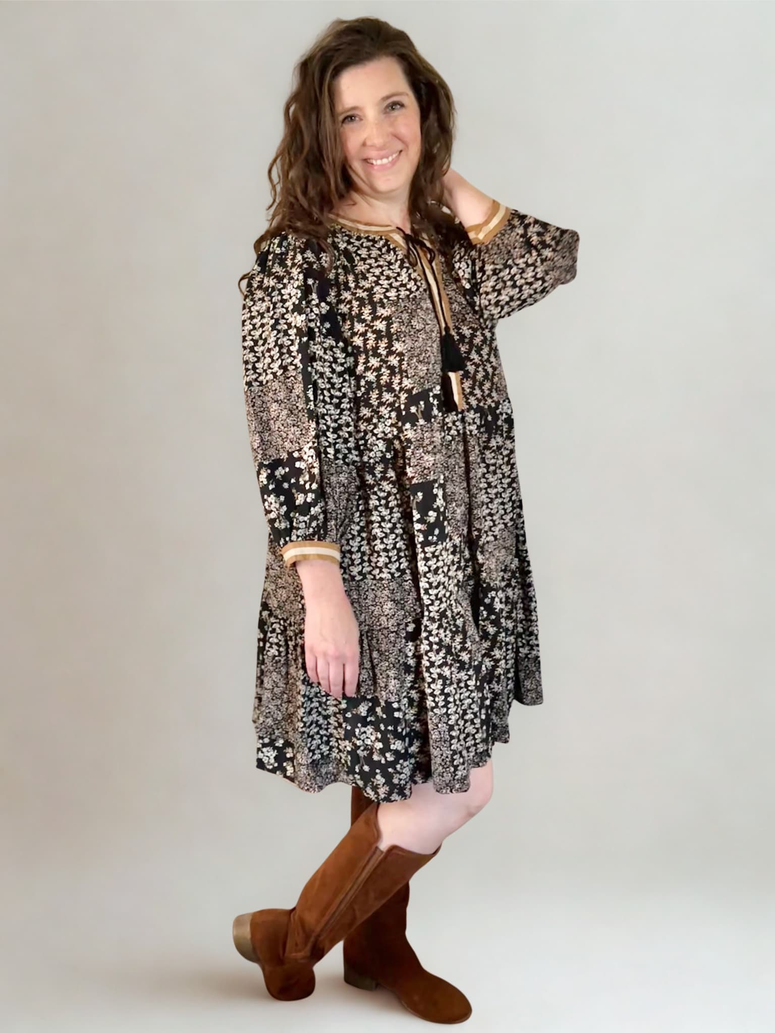 Ditsy Floral Printed Dress
