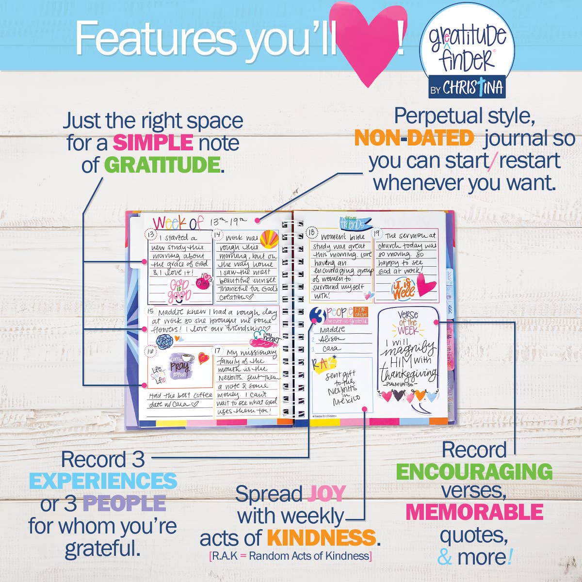 Faith-Based Gratitude Finder® Journals